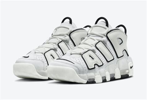 nike air uptempo schwarz weiss|goat air more uptempo shoes.